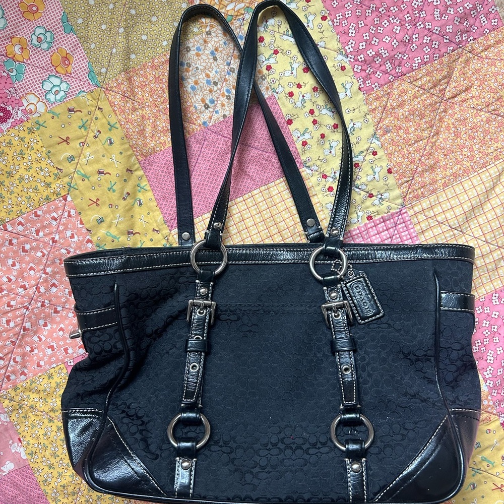 Black Coach Signature Bag